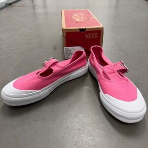 Vans Style 93 Azalea Pink White sz‎ 8 Mary Jane Platform Sneakers Shoes Flats